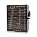 Personalizowana Skarbonka Wykreślana CZARNA L + marker gratis